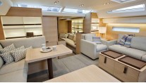 Swan 80S sailing yacht I AMSTERDAM Saloon view forward  Photo Credit Bildbolaget DuVi 2012-001
